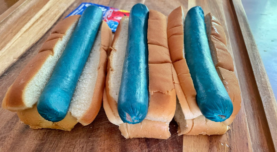 Hotdog na Blue